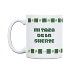 UO Tasse cadeau avec message Ma tasse porte-bonheur, cadeau pour amis, cadeau original de Noël, cadeau ami invisible original, 350 ml, céramique