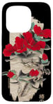 iPhone 15 Pro Japanese Tsubaki flower in retro grunge flower aesthetic Case