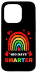 Coque pour iPhone 15 Pro 100 jours plus intelligent, enseignant ou étudiant 100e jour d'école