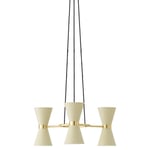 Audo Copenhagen Collector chandelier 3 taklampa creme