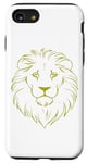 Coque pour iPhone SE (2020) / 7 / 8 Visage de lion doré : esthétique