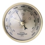 Diameter 90 mm Guldram Vägghängande termometer Väckarklocka Hygrometer Termometer Barometer för laboratorier