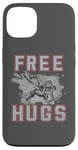 Coque pour iPhone 13 Wrestling Free Hugs Funny Saying Wrestler Sport Hommes Femmes