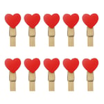 Heart Love Wooden Clothes Photo  Peg Pin  Clothespin Postcard Clips Home2016