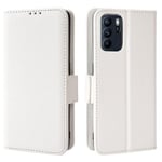 Oppo Reno 6z Case Wallet Design Magneettisesti suljettava kansi jalustan korttipaikoilla