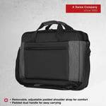 Wenger Underground 16 in Laptop Briefcase Note Book Case Bag, Grey & Black UK
