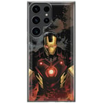 ERT GROUP mobile phone case for Samsung S23 ULTRA original and officially Licensed Marvel pattern Iron Man 014 optimally adapted to the shape of the mobile phone, case made of TPU