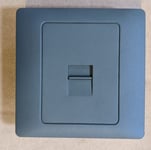 BT Master Single Telephone Socket Slave 1 Gang Black Frame Switch Wall Plate New