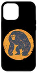 Coque pour iPhone 14 Plus Bigfoot - Orange Bleu - Rétro - Esthétique - Bigfoot