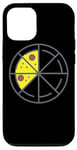 iPhone 12/12 Pro Pizza 3 Slices Cheese Pepperoni Funny Geometric Food Retro Case