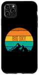 iPhone 11 Pro Max Big Sky Montana Retro Vintage Sunset Mountains Case