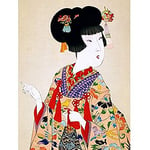 Wee Blue Coo Chikanobu True Beauty Kimono Japan Unframed Wall Art Print Poster Home Decor Premium