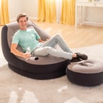 INTEX Uppblåsbar fåtölj med puff Ultra Lounge Relax 68564NP 91568