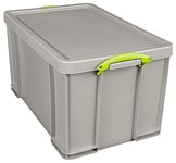 Really Useful Plastic Storage Box 84 Litre Recycled Dove Grey