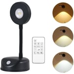 Dpzo - Lampe Murale Sans Fil avec Télécommande, Applique Murale Sans Fil avec 3 Modes d'Éclairage, Eclairage Tableau Rechargeable usb, Lampe Tableau