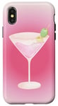 Coque pour iPhone X/XS Esthétique Rose Matrini Y2K Dirty Martini Lover Olive