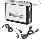 Lecteur Cassette Portable Walkman Radio, Lecteur De Musique Audio Walkman Convertisseur De Cassette Usb De Cassettes En Mp3, Lecteur Cassette Audio Avec Écouteurs