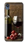 Grapes Bottle and Glass of Red Wine Case Cover For Motorola Moto E6, Moto E (6th Gen)