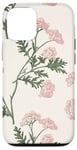 Coque pour iPhone 12/12 Pro Rose pastel Fleurs sauvages Fleurs sauvages Vintage Botanique