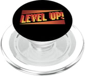 Level Up Retro Gaming Console Lover 8-Bit PopSockets PopGrip for MagSafe