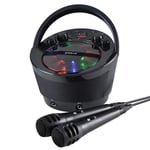 Groov-e GVPS923BK Portable Karaoke Boombox with CD Player and Bluetooth Playback