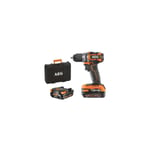 Perceuse visseuse Subcompact 18V brushless BS18SBL-202C , 2 batteries Pro lithium 2,0 Ah, mandrin metal 13 mm, 65 Nm de coup - AEG