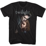 Twilight T-shirt Ed Och Bella Vuxen Kortärmade T-shirts Twilight Filmer Grafiska T-shirts Svart Black S