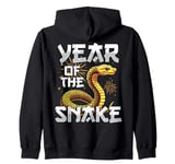 Year Of The Wood Snake Chinese New Year 2025 Zip Hoodie