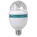 Planet Shop - Ampoule led rgb rotative multicolore Party Bulb E27 Connection Coloured Light 3W