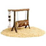 Animallparadise - Balançoire en bois pour hamster et souris petit rongeur.