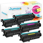 Lot de 5 Toners cartouches Jumao compatibles pour HP Color LaserJet Pro M252n