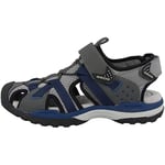 Geox J Borealis Boy B Sandales Bout Fermé, Noir (DK Grey/Navy C0739), 40 EU