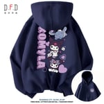 Ny Miniso Sanrio Kuromi huvtröja dam Y2K printed långärmad tröja Sweet Girl Pullover Kläder Present 3 3XL 80-90kg