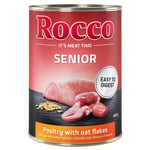 Økonomipakke Rocco Senior 12 x 400 g - Fjærkre & Havregryn