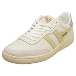 Gola Falcon Womens Casual Trainers in White Lemon - 7 UK