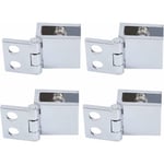 4 pcs Charnière En Verre Clip Pince Pinces Charnière De Porte En Verre Installation Facile Support En Verre Durable Meubles Charnière De Porte En