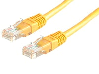 VALUE Cordon LAN Cat 6 | Câble réseau UTP Ethernet avec connecteur RJ45 | jaune 7 m