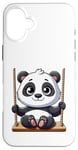 Coque pour iPhone 16 Plus Aire de jeux Panda Swinging Playground Fun