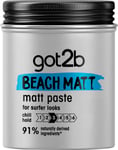 Got2B Beach Matt, Medium Hold, No Stickiness, Matt Texture Hair Paste, 100Ml