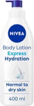 NIVEA Express Hydration Body Lotion (400Ml), Fast Absorbing 72H Hydration NIVEA