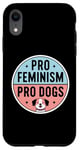 iPhone XR Pro Feminism Pro Dogs - Vintage Women's Rights Cat Lover Case