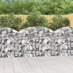 Bonnevie - Gabion pour Pierres arqué Panier de gabions - Cage à pierre 150x30x100/120 cm Fer galvanisé BV996737