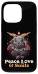 iPhone 13 Pro Peace Love Souls Demon Goat Pentagram Satanic Cute Baphomet Case