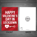 Happy Valentines Day Card For Him Her Funny Lockdown Card For Boyfriend