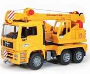 BRUDER MAN Crane truck (without Light and Sound Module), 4 vuosi/vuosia, ABS-synteettinen, Keltainen