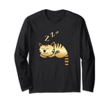 Sleeping Cat Long Sleeve T-Shirt