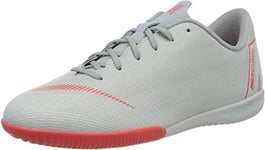 Nike Garçon Unisex Kinder Jr Vapor 12 Academy GS IC Chaussures de Futsal, Multicolore (Wolf Grey/Lt Crimson/Pure Platinum 060), 32 EU