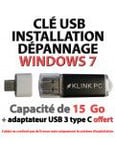 Clé USB de dépannage Windows 7 Edition Familiale (Klink PC)