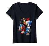 Womens Sonic the Hedgehog, Sonic X Shadow Generations - Trio V-Neck T-Shirt