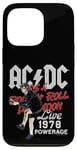 Coque pour iPhone 13 Pro AC/DC Rock and Roll Damnation Live 1978 Powerage